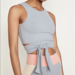 LIVE THE PROCESS Ballet Cropped Tie Tank